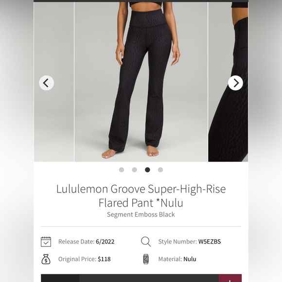 NWT Lululemon SHR Groove Flare Pants 6 - Picture 6 of 7